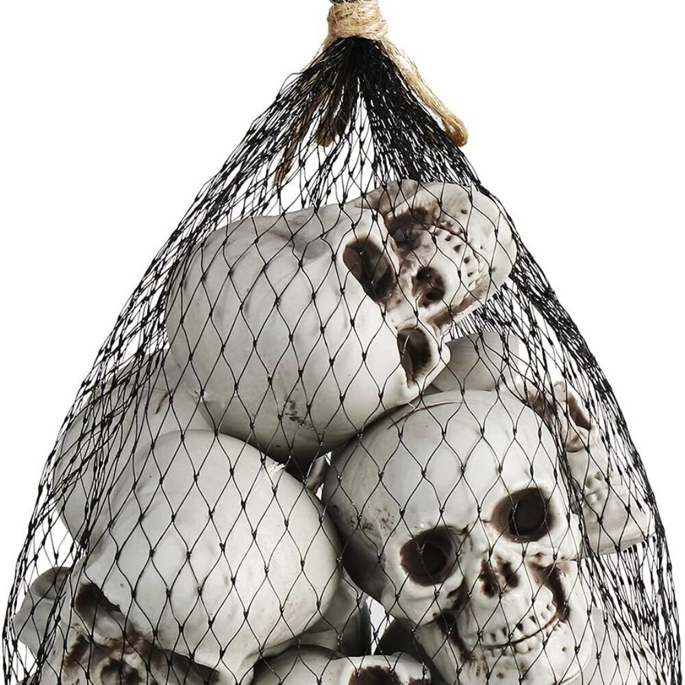 10 Pieces Halloween Skeleton Head Small Mini Skulls for Halloween Party Decorati